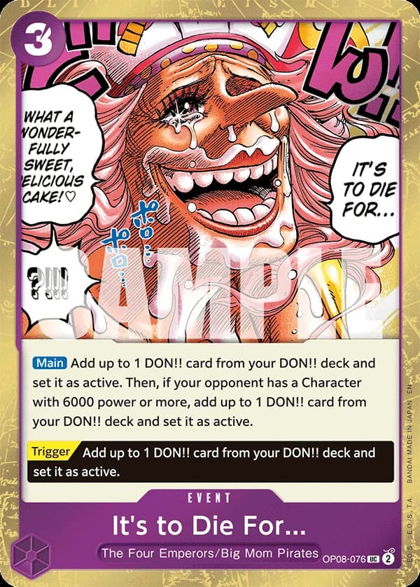 It's to Die For (Reprint)