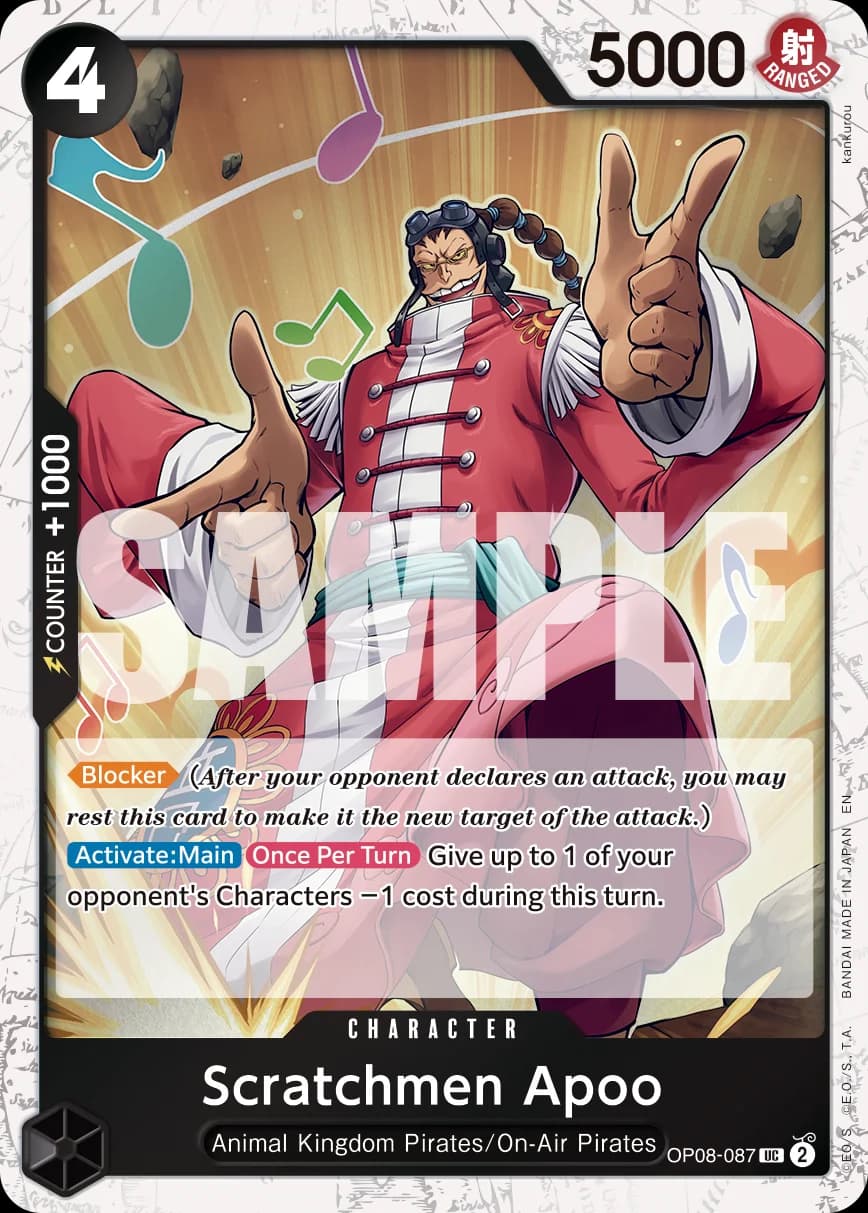 Scratchmen Apoo - OP08-087 (Reprint)