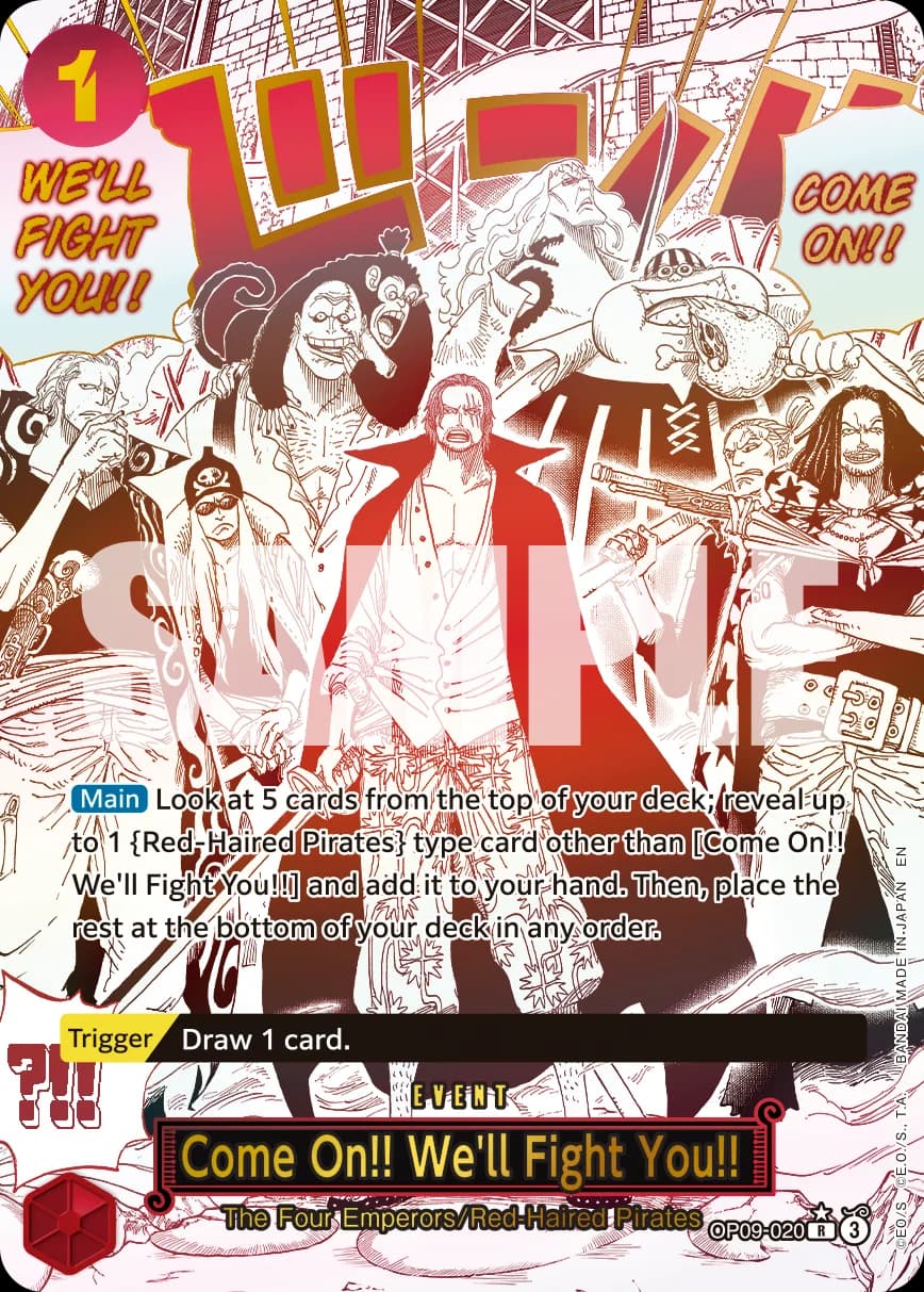 Come On!! We'll Fight You!! (Alternate Art)